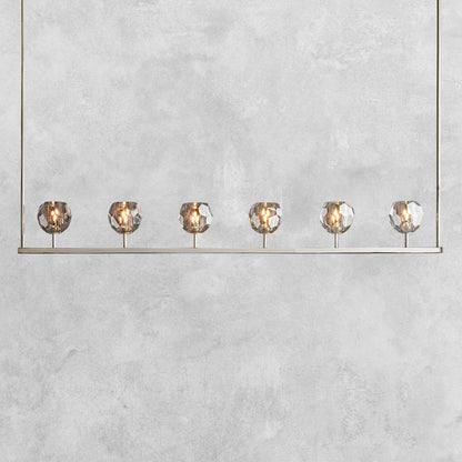 Bouble De Crystal Ball Linear Chandelier 48" 60"