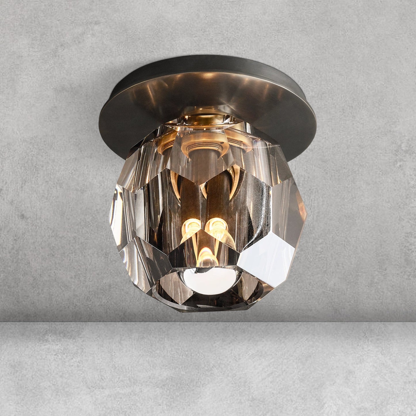 Bouble De Crystal Single Flushmount