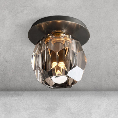 Bouble De Crystal Single Flushmount