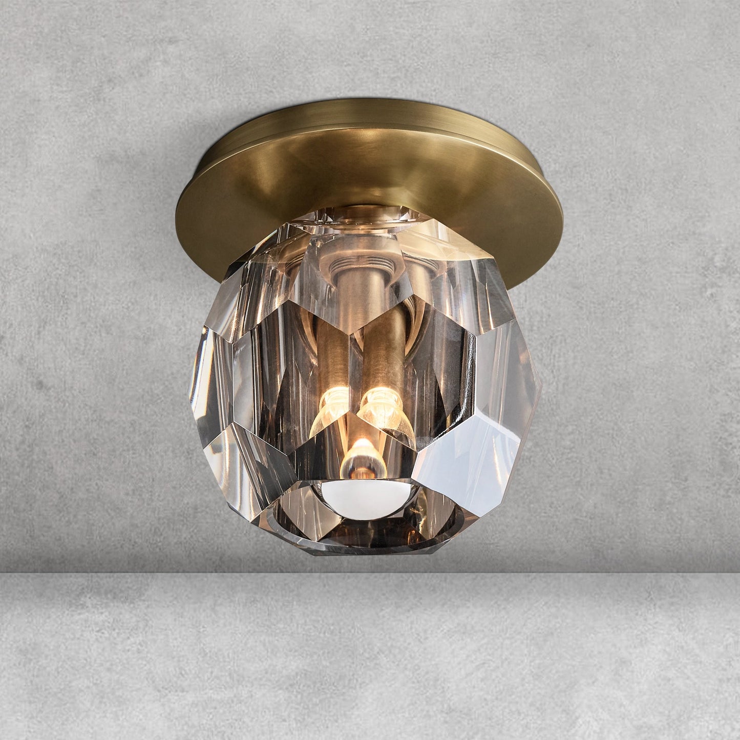 Bouble De Crystal Single Flushmount