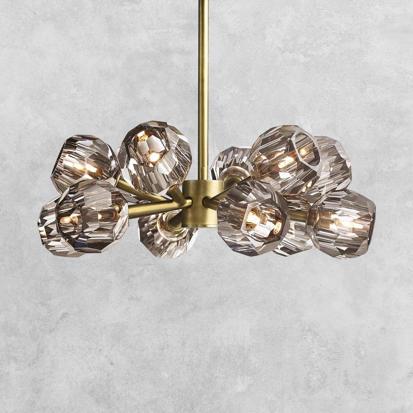 Bouble De Crystal Modern Round Chandelier