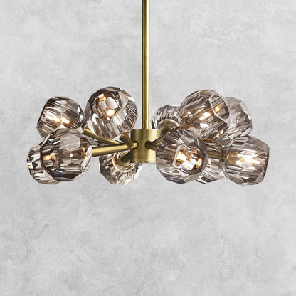 Bouble De Crystal Modern Round Chandelier
