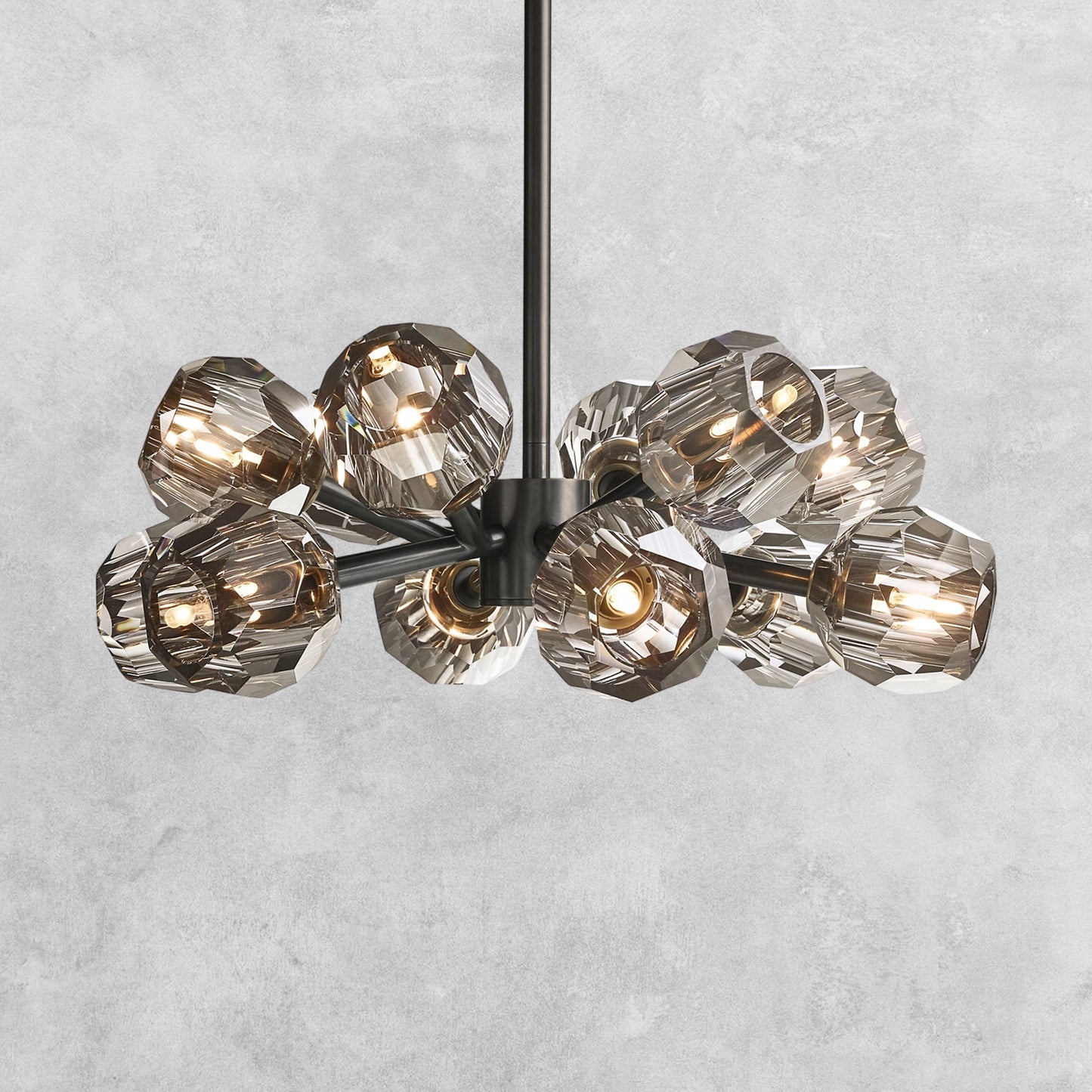 Bouble De Crystal Modern Round Chandelier