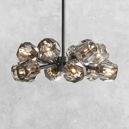 Bouble De Crystal Modern Round Chandelier