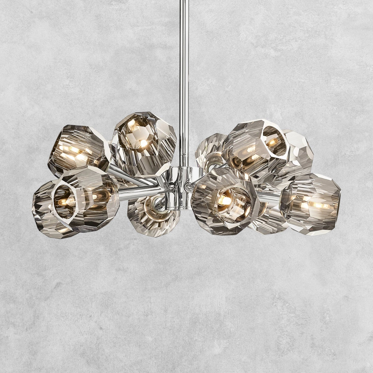 Bouble De Crystal Modern Round Chandelier