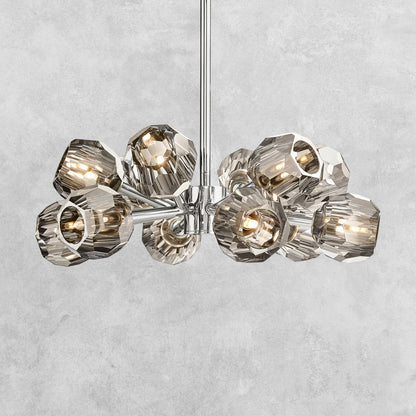 Bouble De Crystal Modern Round Chandelier