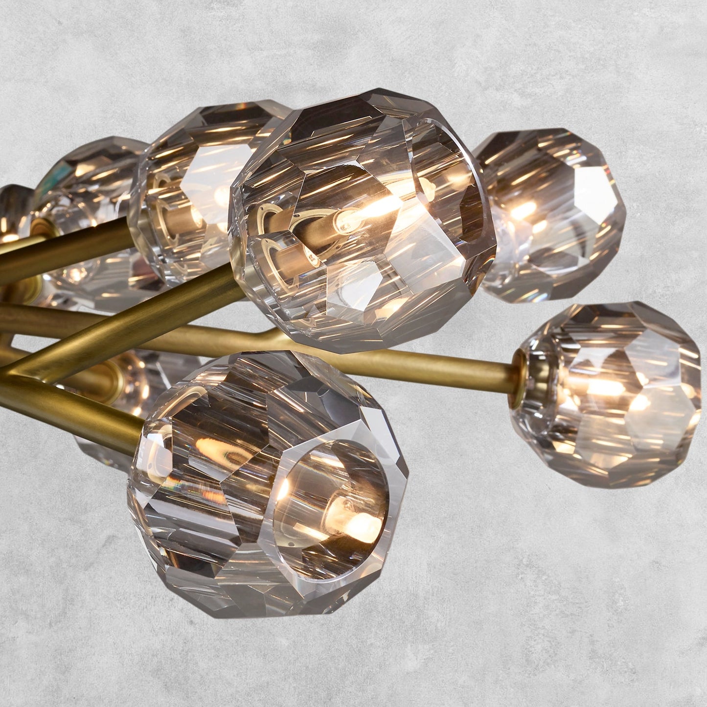 Bouble De Crystal Modern Round Chandelier