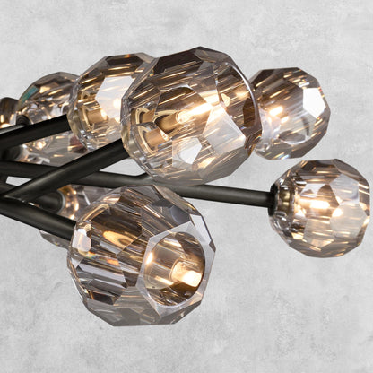 Bouble De Crystal Modern Round Chandelier