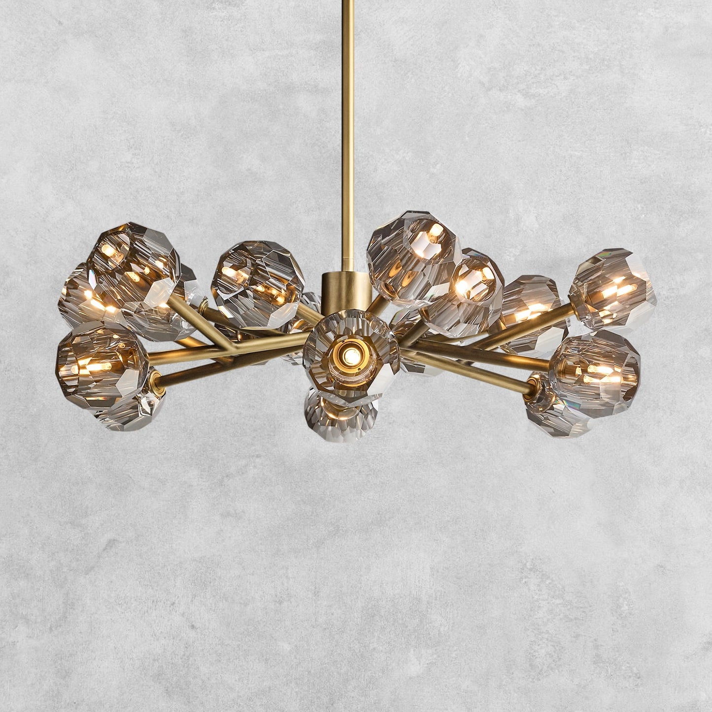 Bouble De Crystal Modern Round Chandelier