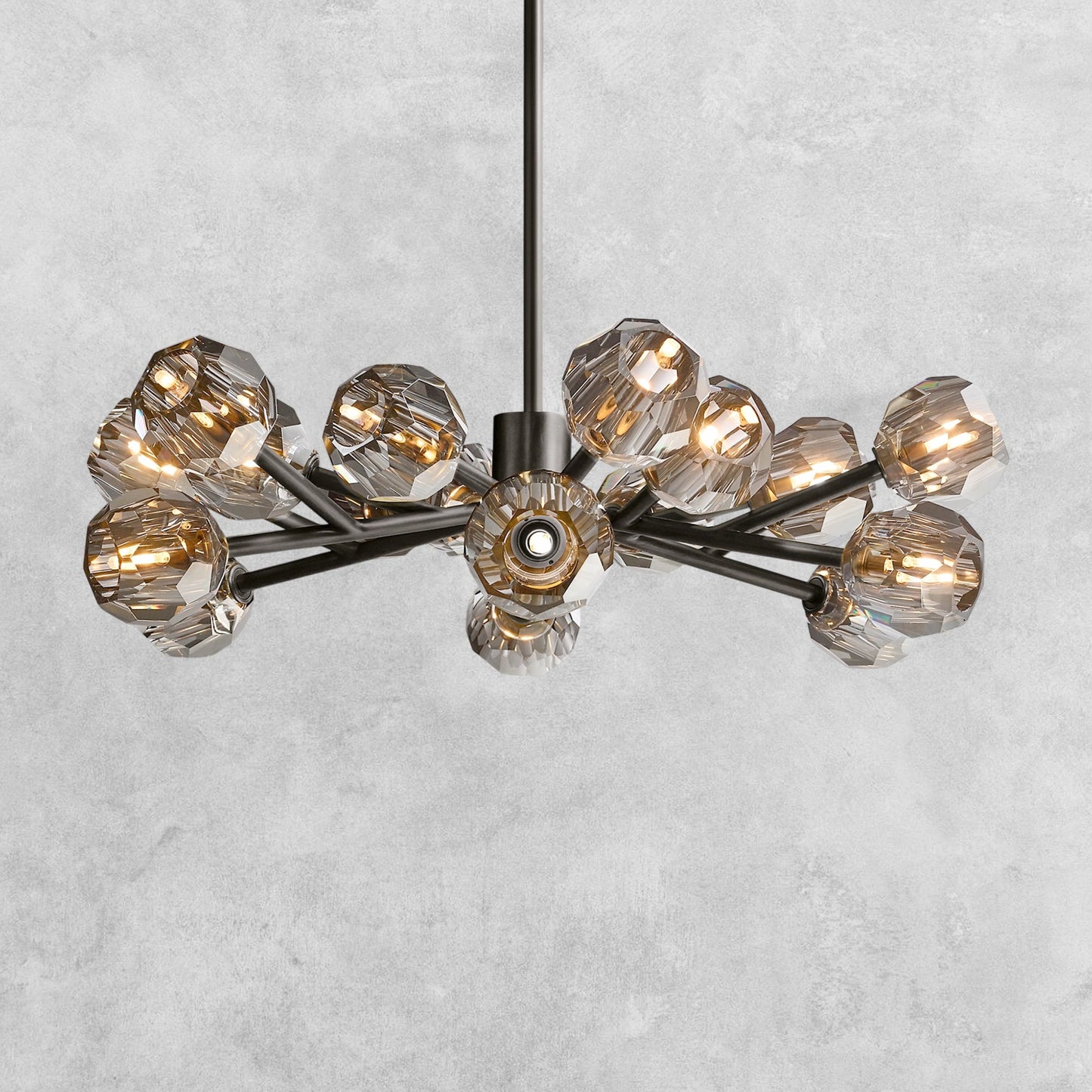 Bouble De Crystal Modern Round Chandelier