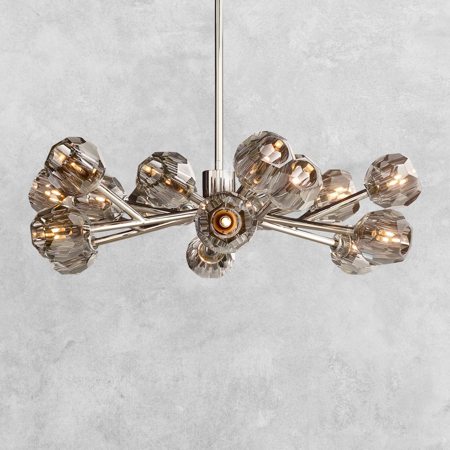 Bouble De Crystal Modern Round Chandelier