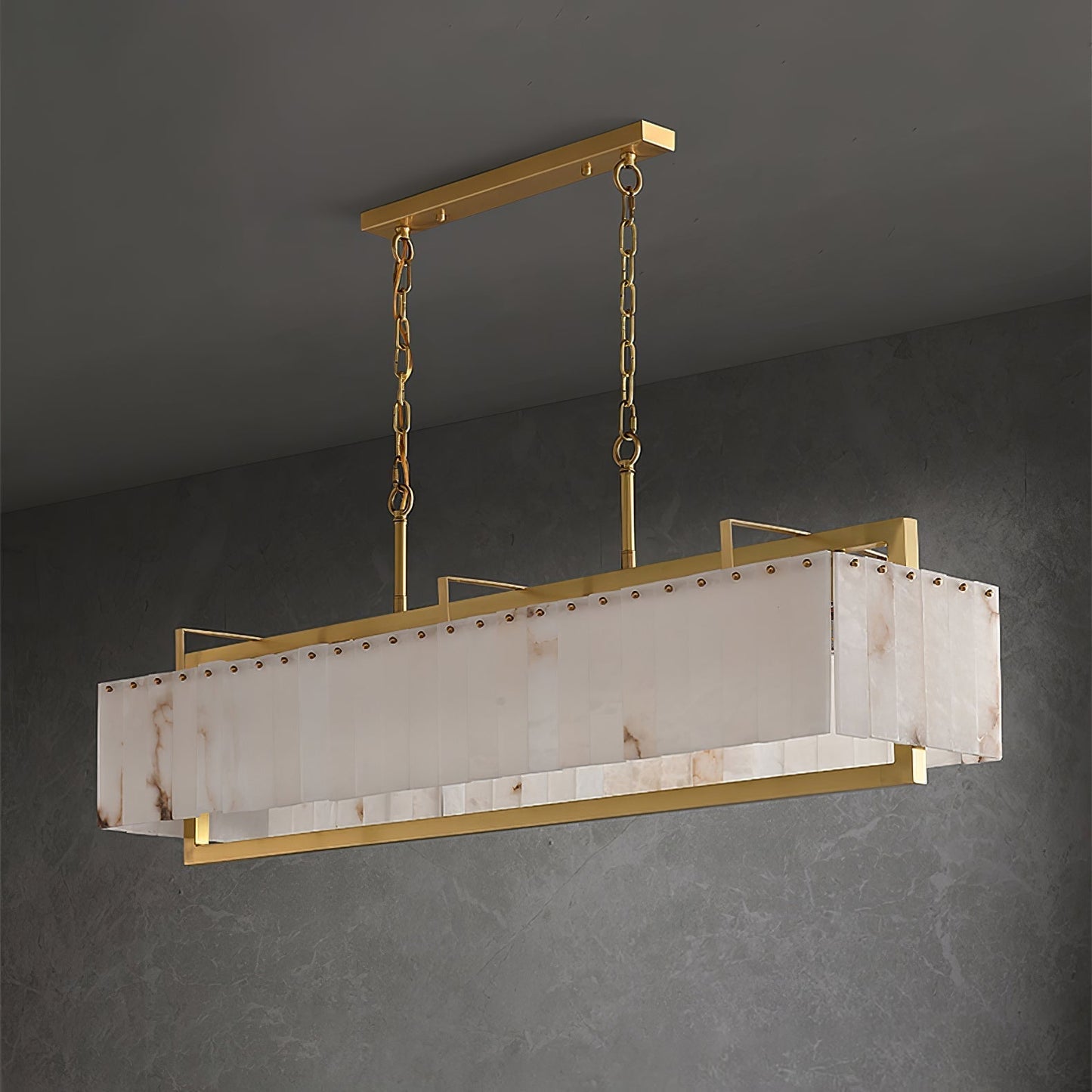 Hexa Alabaster Chandelier