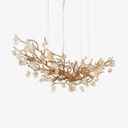 Luxurious Crystal Brass Dining Room Chandelier