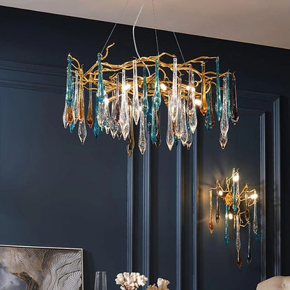 TLL Teardrop Crystal Chandelier