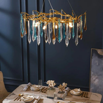 TLL Teardrop Crystal Chandelier