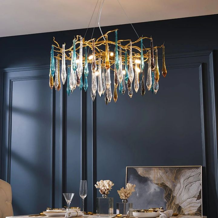 TLL Teardrop Crystal Chandelier