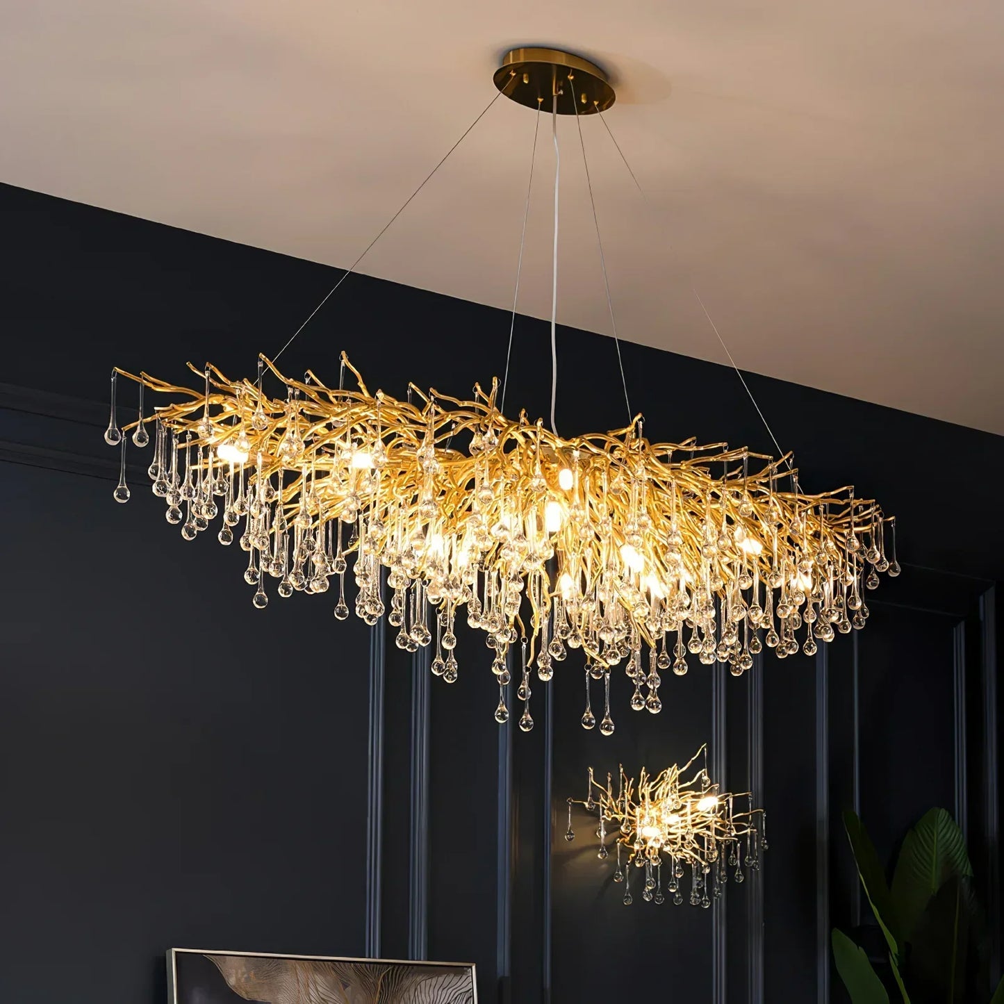 Stunning Tree Branch Crystal Chandelier