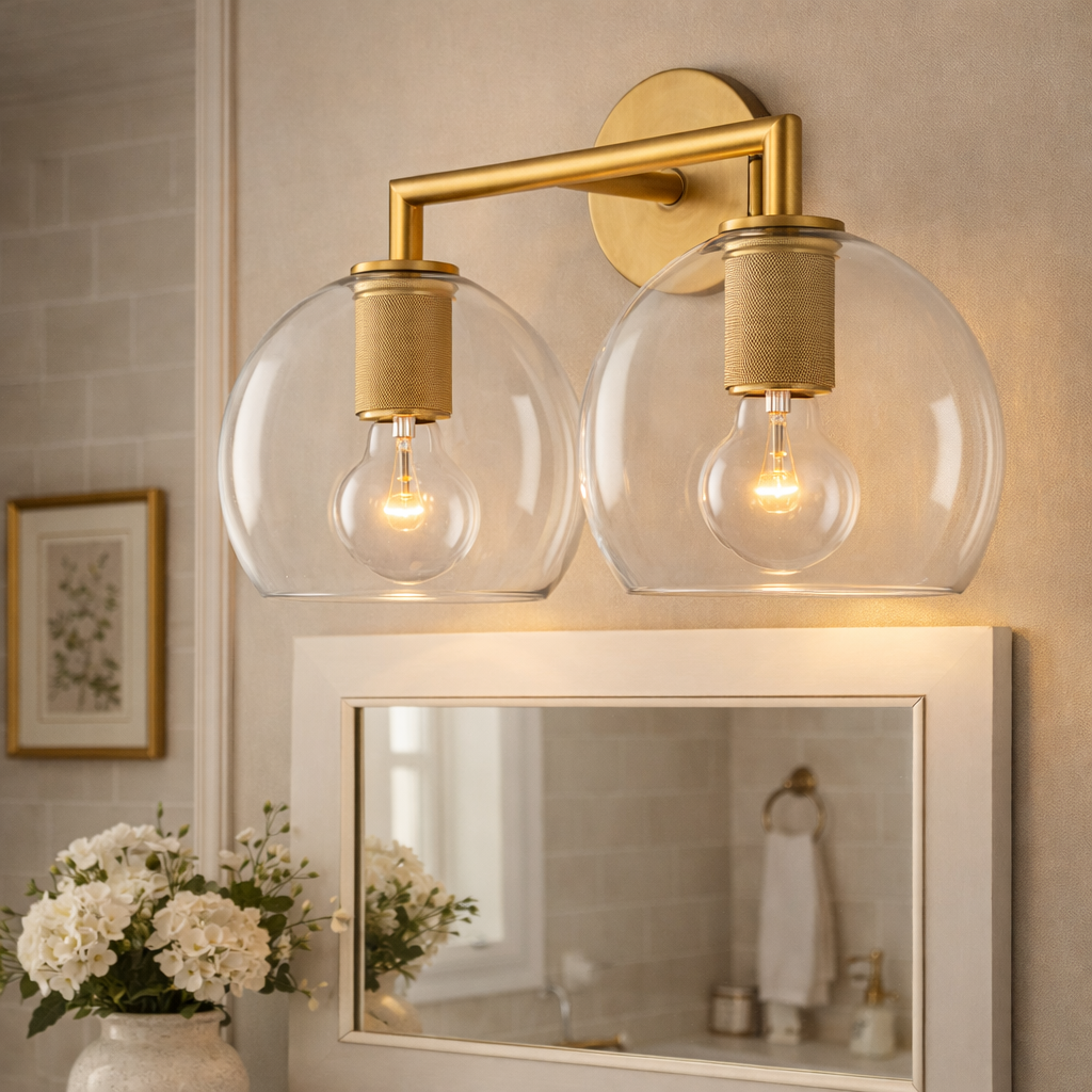 Utgaris Globe Shade Double Sconce