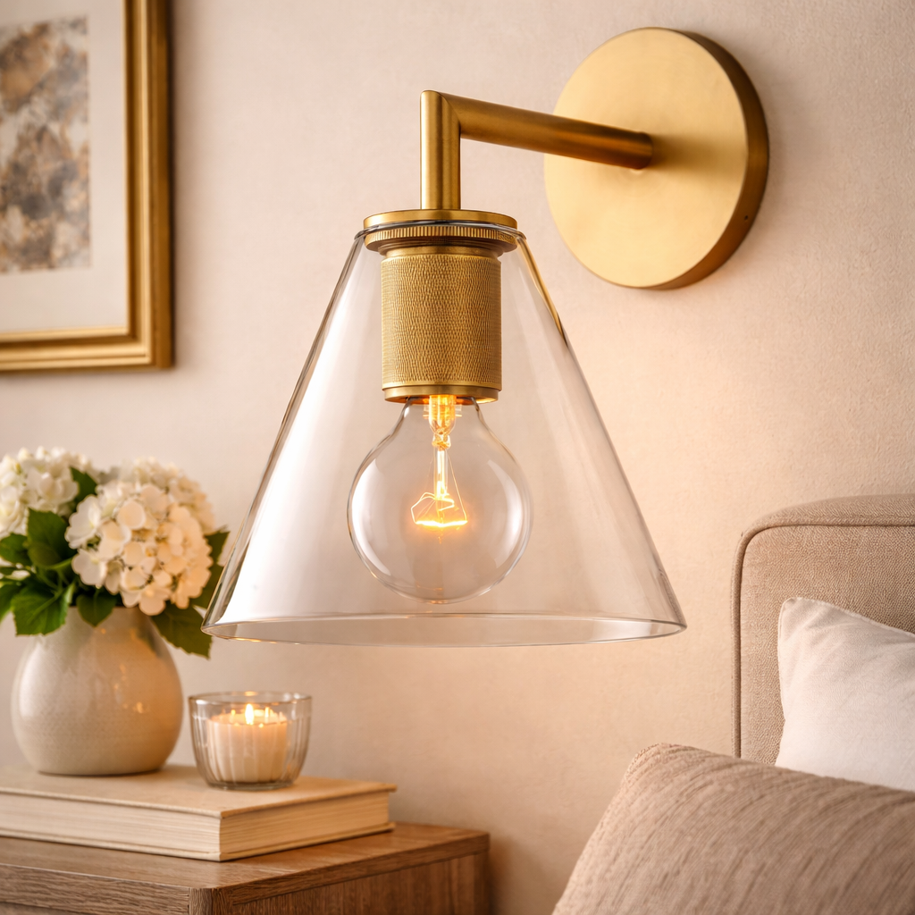 Utilitaira Funnel Shade Sconce