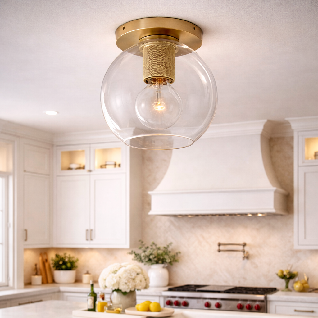 Utgaris Globe Shade Flushmount