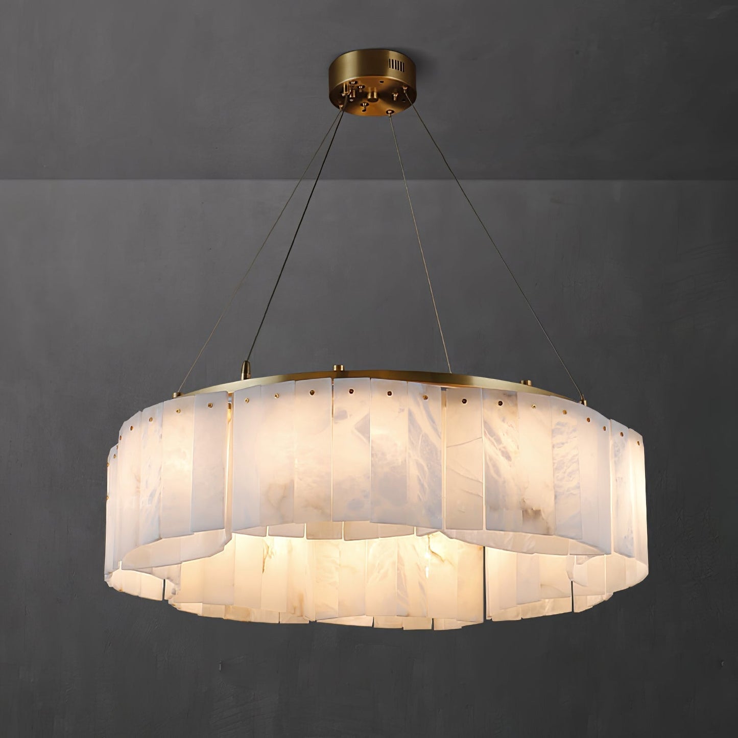 Hexa Alabaster Chandelier