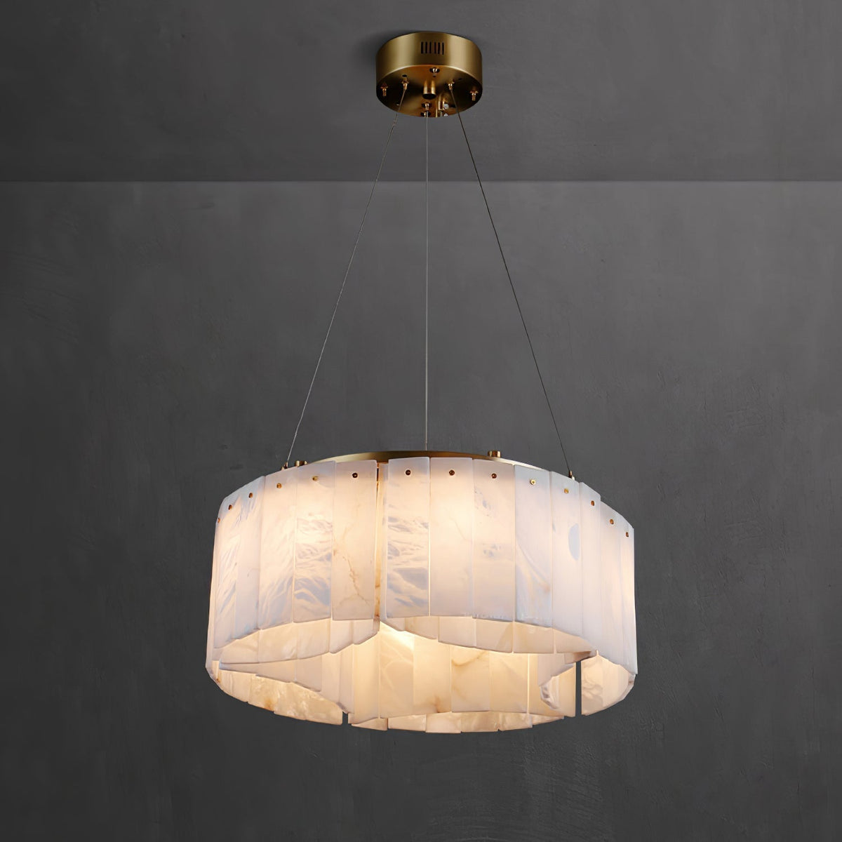 Hexa Alabaster Chandelier