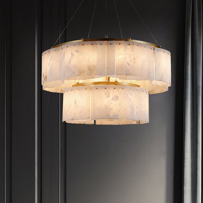 Hexa Alabaster Chandelier