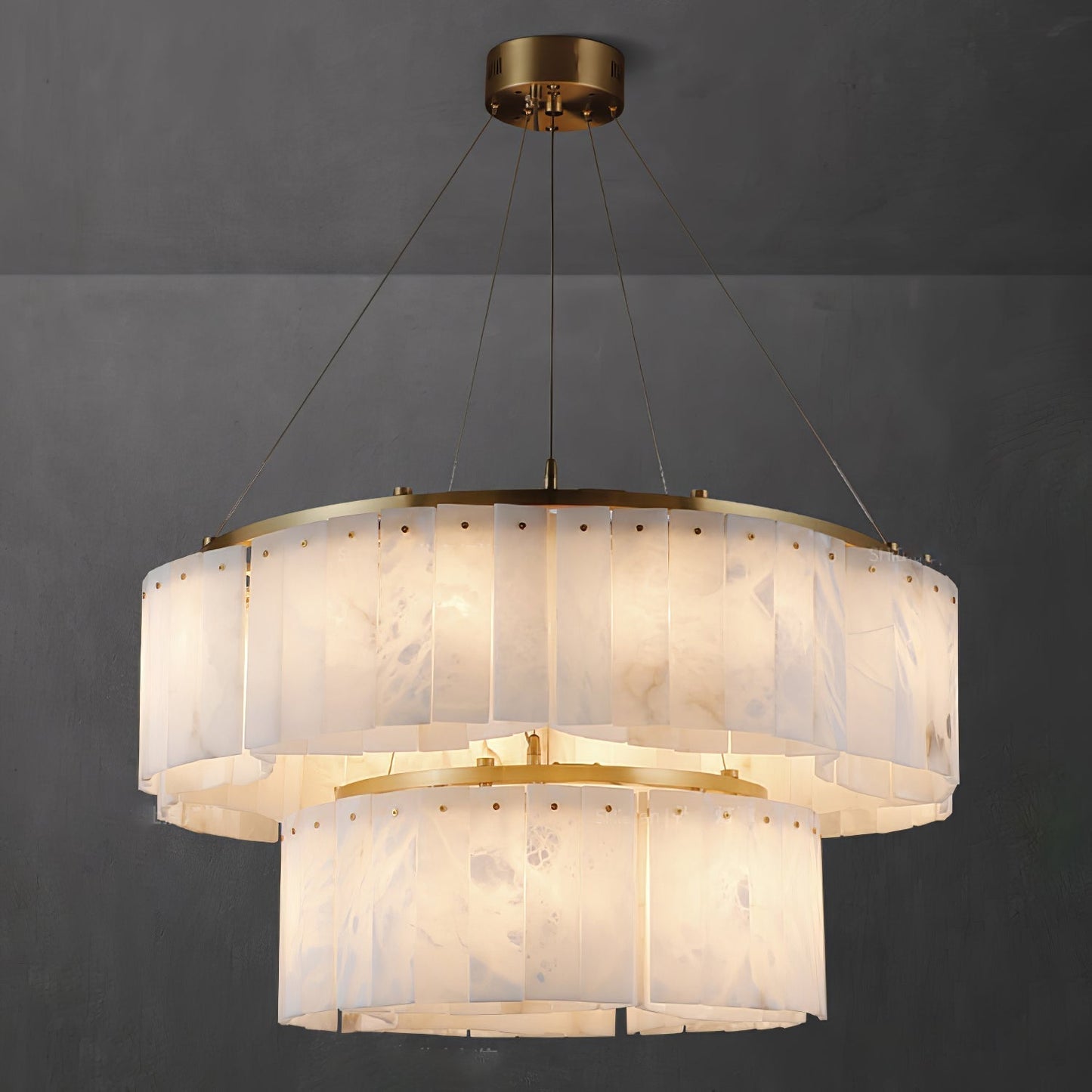 Hexa Alabaster Chandelier