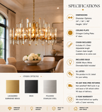 Bororence Round Chandelier