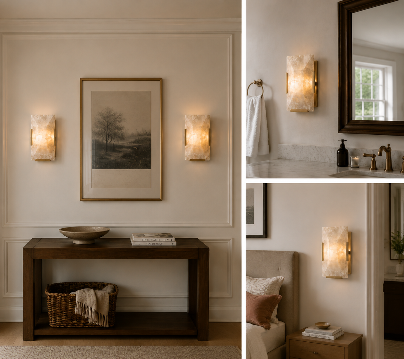 Hadilor Calcite Sconce