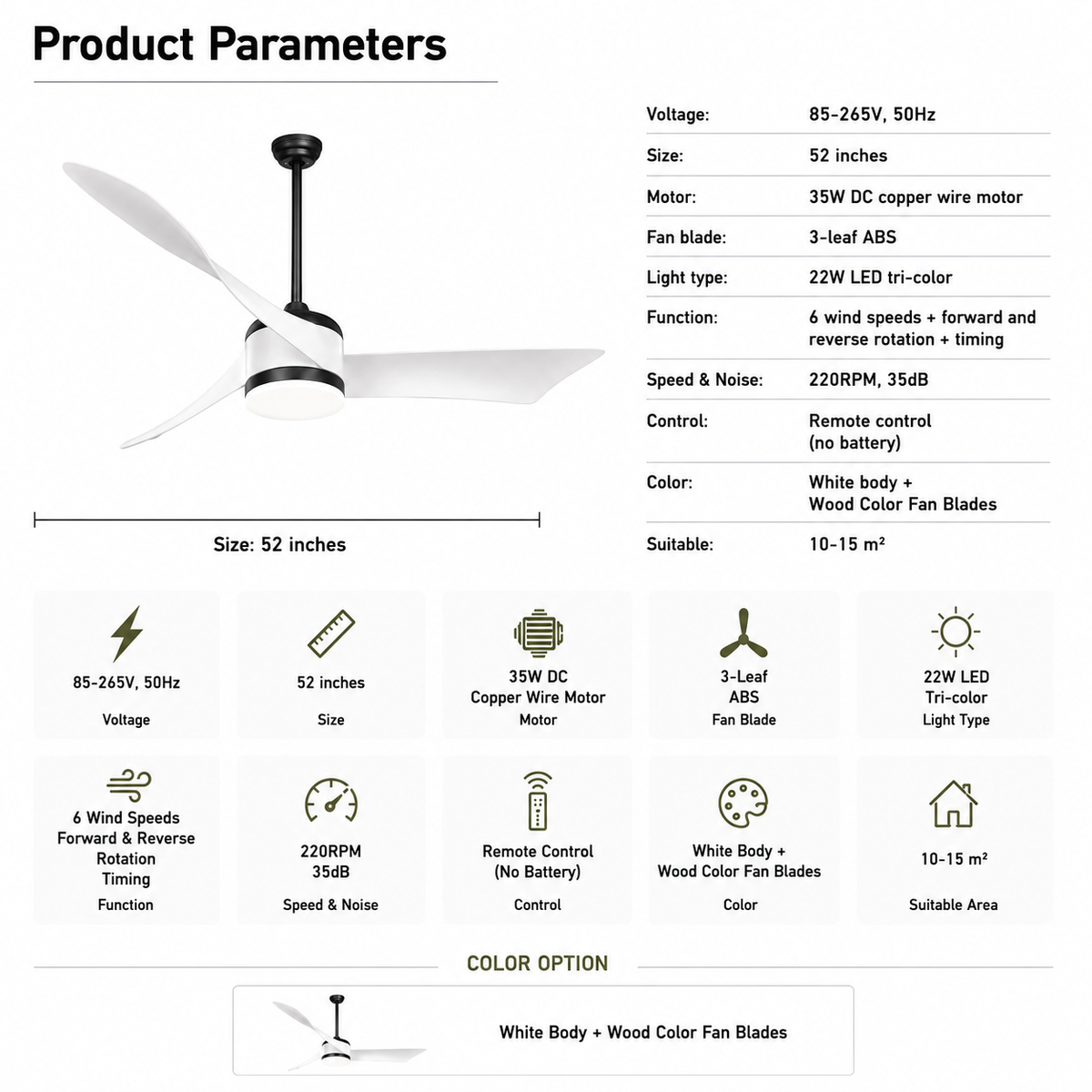 AXION Ceiling Fan