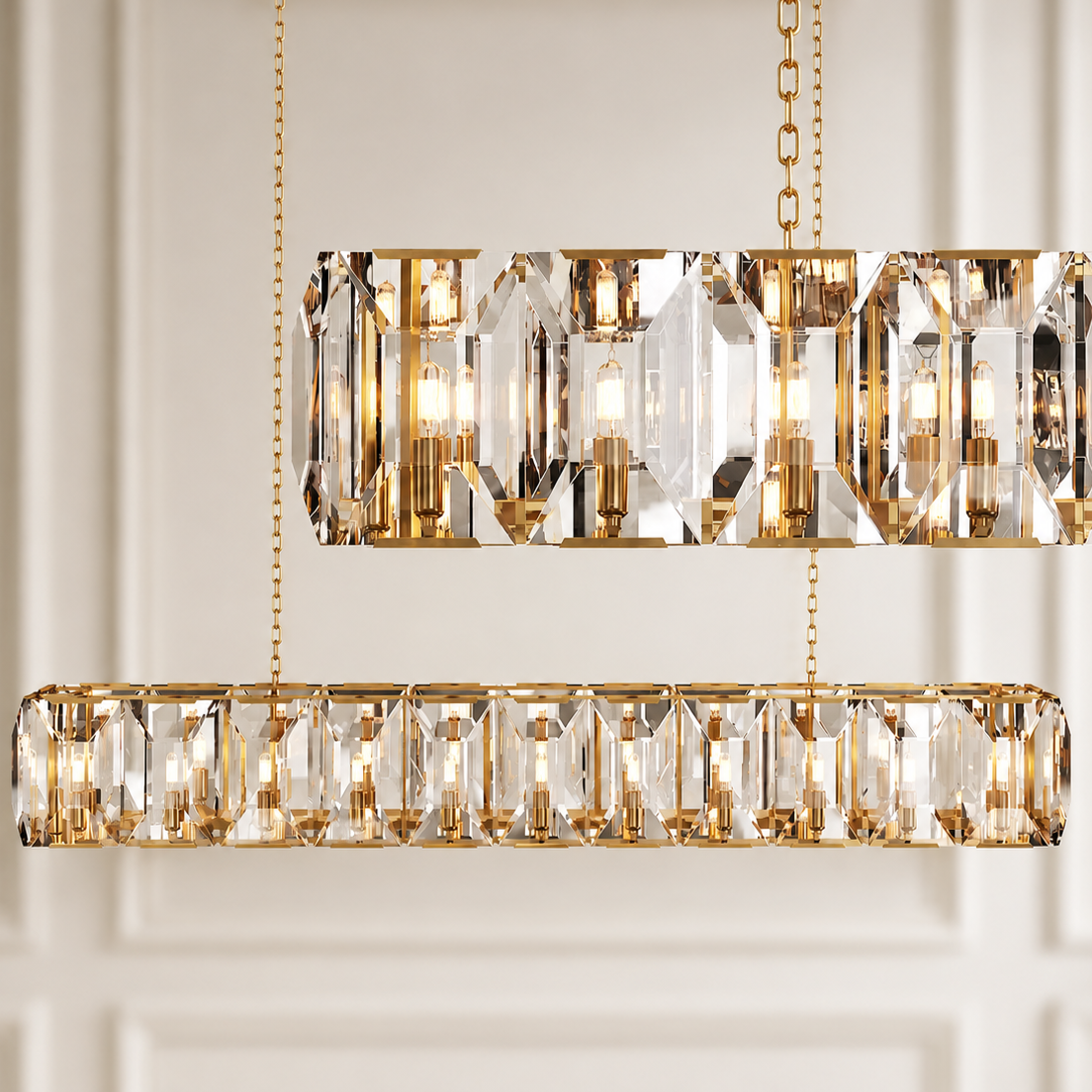 Hadilor Crystal Rectangular Chandelier