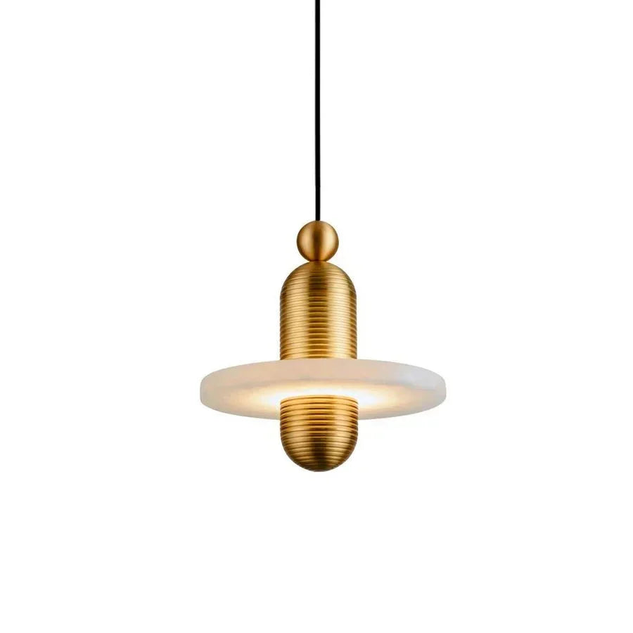 Alabaster Comet Pendant Lamp