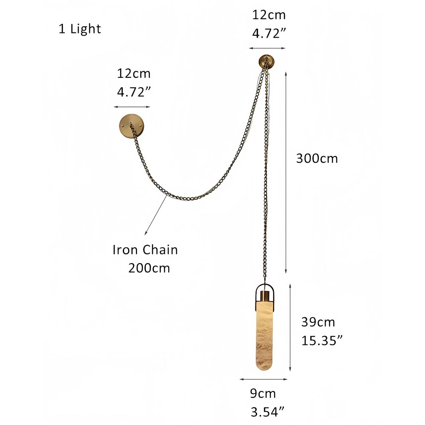 Alabaster Flint 1 Light LED Multi-Drop Pendant