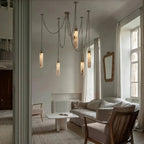 Alabaster Flint 5 Light LED Multi-Drop Pendant