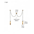 Alabaster Flint 1/2/3/5/7/9/12/15-Light LED Multi-Drop Pendant