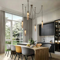 Alabaster Flint 5 Light LED Multi-Drop Pendant