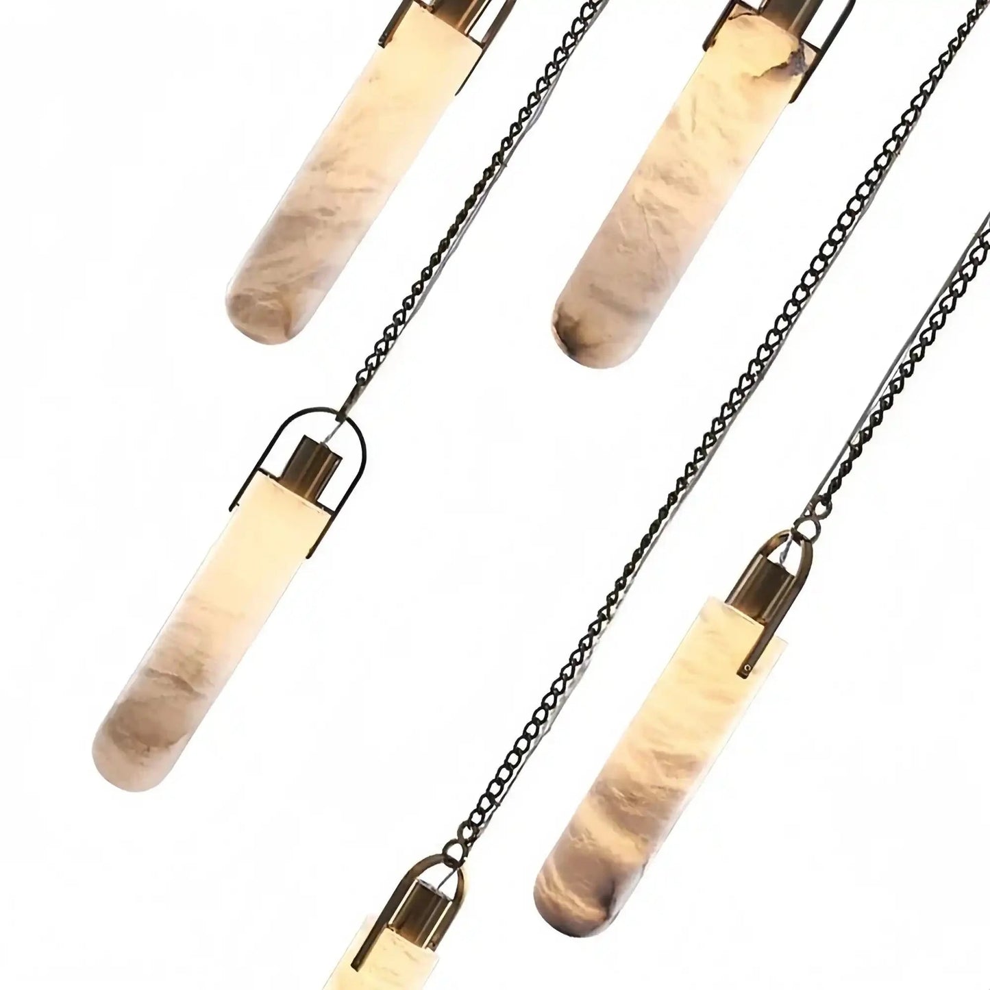 Alabaster Flint 5 Light LED Multi-Drop Pendant