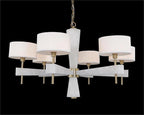 Alabaster Six-Light Chandelier