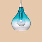 Blue Ombre Glass Pendant Light