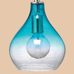 Blue Ombre Glass Pendant Light