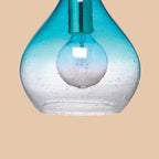 Blue Ombre Glass Pendant Light