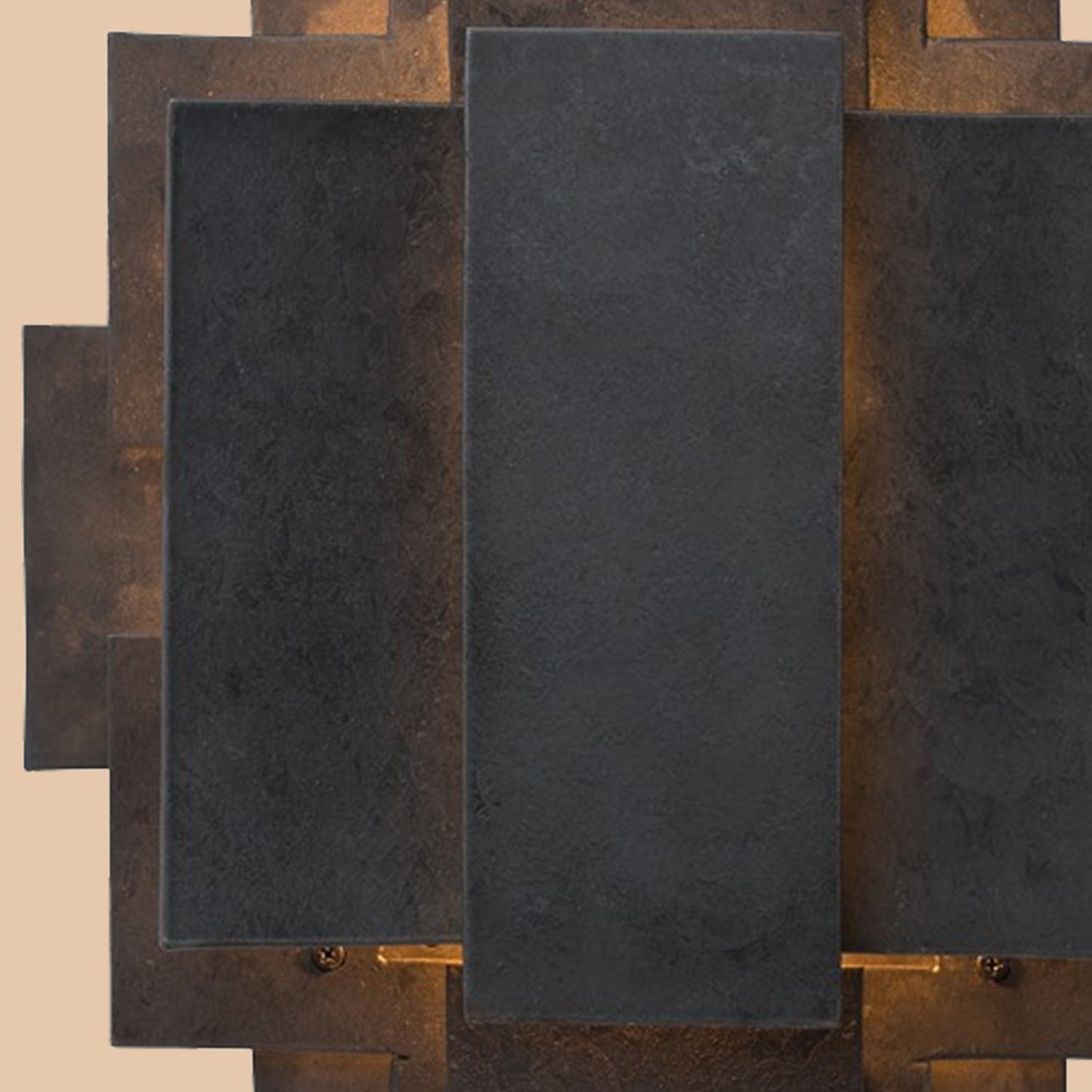 Caden Layered Bronze LED Wall Sconce