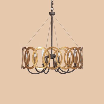 Modern Gold Ring Chandelier