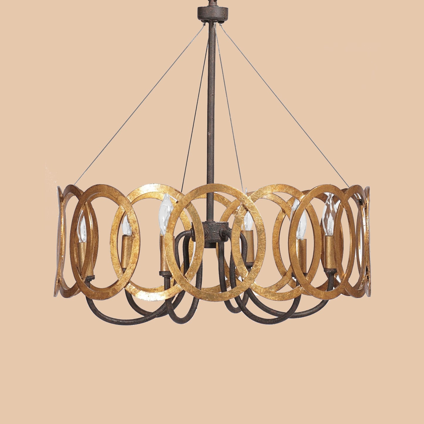 Modern Gold Ring Chandelier