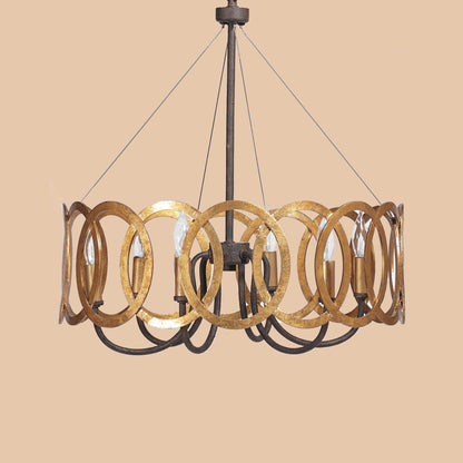 Modern Gold Ring Chandelier