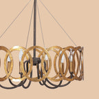 Modern Gold Ring Chandelier