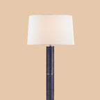 Navy Textured Floor Lamp
