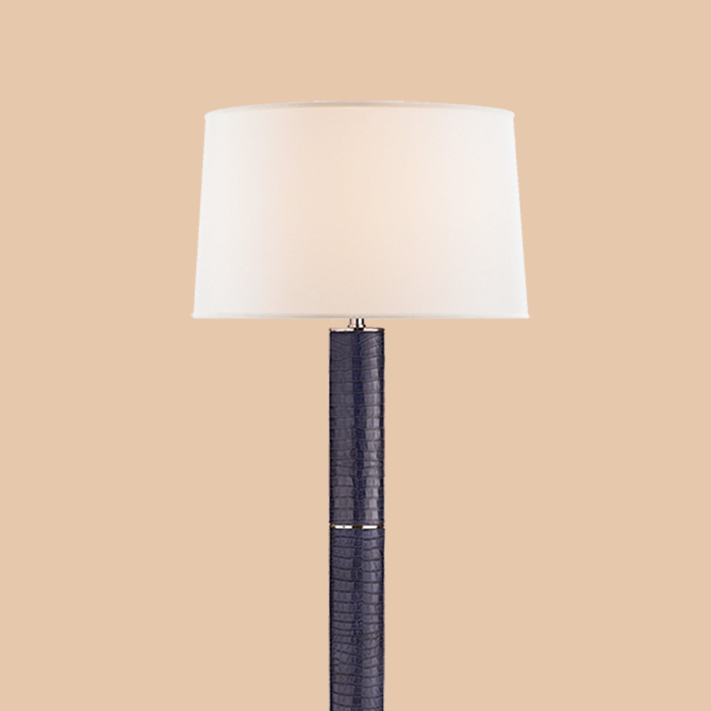 Navy Textured Floor Lamp