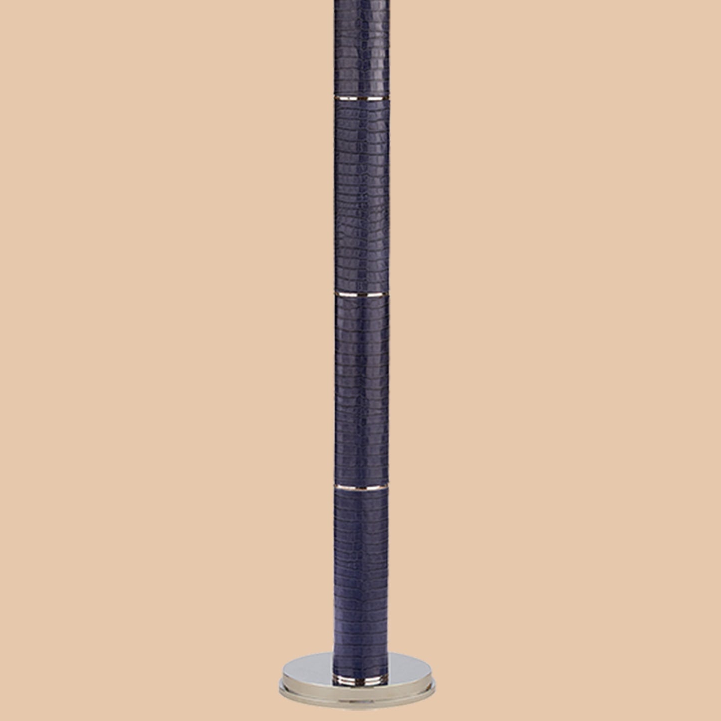 Navy Textured Floor Lamp